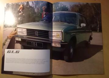 Peugeot 104 Sedan brochure 1978 beschikbaar voor biedingen