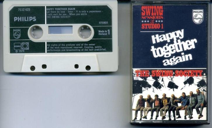 The Swing Society Happy Together Again 9 nrs cassette ZGAN, Cd's en Dvd's, Cassettebandjes, Zo goed als nieuw, Origineel, Jazz en Blues
