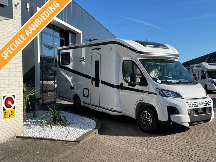 Laika Kosmo 319 autom. enkel bed 2026 model direct leverbaar, Caravans en Kamperen, Campers, Bedrijf, tot en met 2, Half-integraal