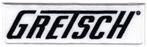 Gretsch Guitars stoffen opstrijk patch embleem, Verzenden, Nieuw, Kleding