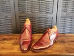 Santoni Derby's bordeaux (7,5/41,5) + schoenspanners, Kleding | Heren, Schoenen, Overige kleuren, Ophalen of Verzenden, Santoni
