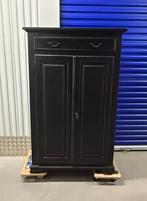 Te koop: eiken Computerkast, zwart., Huis en Inrichting, Kasten | Computermeubels, Ophalen, 70 tot 120 cm, Zo goed als nieuw, 40 tot 80 cm
