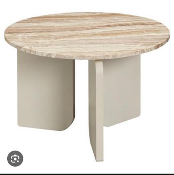 Brez Bijzettafel - Marmer Taupe beschikbaar voor biedingen