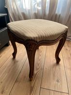 Antiek voetenbankje krukje, Huis en Inrichting, Banken | Voetenbanken en Poefen, Hout, Minder dan 50 cm, Gebruikt, Vierkant