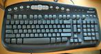 Microsoft Multimedia Keyboard 1.0A – KB-0168 – Werkt goed, Gebruikt, Multimediatoetsen, Ophalen of Verzenden, Qwerty