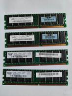 DDR1 RAM 4 maal 256 mb, Computers en Software, RAM geheugen, Ophalen of Verzenden, Zo goed als nieuw, DDR, Desktop