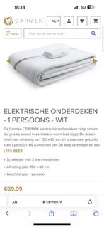 Carmen Electries matras oplegger deken 2x, Kinderen en Baby's, Dekens, Slaapzakjes en Inbakerproducten, Ophalen of Verzenden, Deken