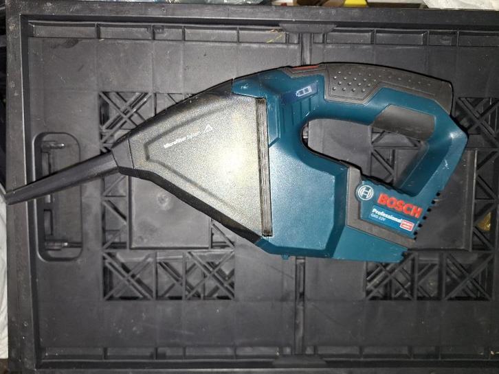 Bosch GAS 12V accu stofzuiger, Doe-het-zelf en Verbouw, Gereedschap | Overige machines, Zo goed als nieuw, Ophalen of Verzenden