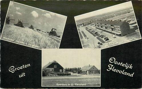 (387-042-033) Lelystad Groeten uit Oostelijk Flevoland, Verzamelen, Ansichtkaarten | Nederland, Voor 1920, Verzenden
