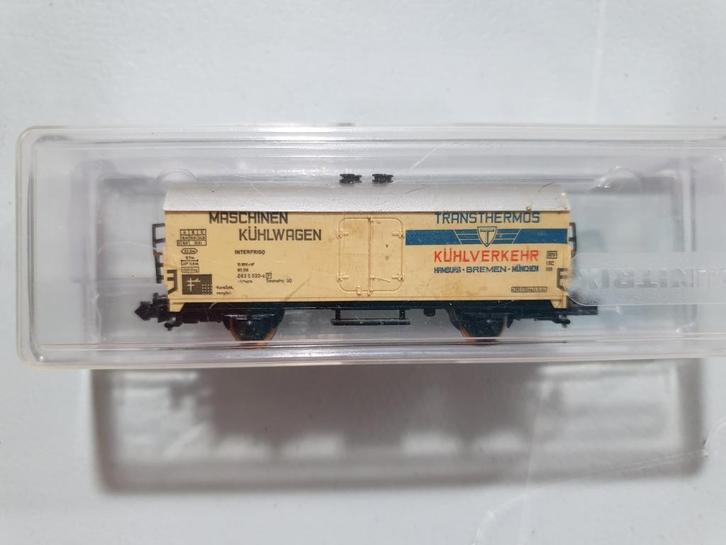 N-spoor TRIX 3258 koelwagon TRANSTHERMOS  in doosje, Hobby en Vrije tijd, Modeltreinen | N-Spoor, Gebruikt, Wagon, Gelijkstroom