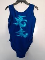 Nieuw!! Leuk turnpakje maat 128, Sport en Fitness, Blauw, Nieuw, Turnpak(je), Kindermaat 122 t/m 140