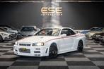 Nissan Skyline R34 GTR V-spec II QM1 White, Stof, Gebruikt, Bedrijf, Handgeschakeld