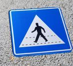 Verkeersbord voetgangerspad 70x70cm, Ophalen of Verzenden, Zo goed als nieuw, Reclamebord