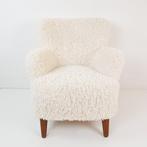 Artifort fauteuil pluche teddy off white stof | Theo Ruth, Huis en Inrichting, Fauteuils, Modern vintage, ., 75 tot 100 cm, Ophalen of Verzenden