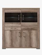 Pronto kast zgan zand eiken, Ophalen, 100 tot 150 cm, Eikenhout, Zo goed als nieuw