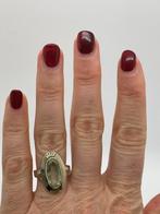 C328 Prachtige zilveren ring topaas maat 19,75, Ophalen of Verzenden, Zilver, Ring, Met edelsteen