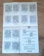 Origineel borduurpatroon Margriet 83488, bloemen alfabet, Ophalen of Verzenden, Nieuw, Patroon