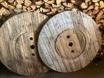 Houten ronde bladen van haspel, Tuin en Terras, Ophalen, Zo goed als nieuw