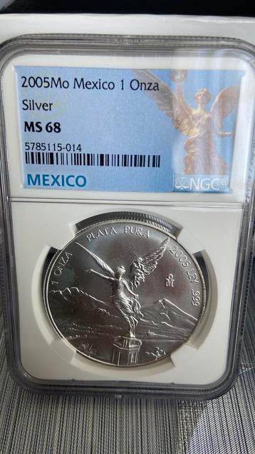 Ngc libertad mexico zilver hoge gradaties beschikbaar voor biedingen