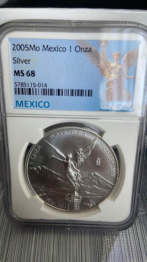Ngc libertad mexico zilver hoge gradaties, Postzegels en Munten, Edelmetalen en Baren, Zilver, Ophalen of Verzenden