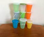 Tupperware 12 Trendy Rietjesbekrs 330 / 500 ml. v.a. €5,00., Ophalen of Verzenden, Zo goed als nieuw