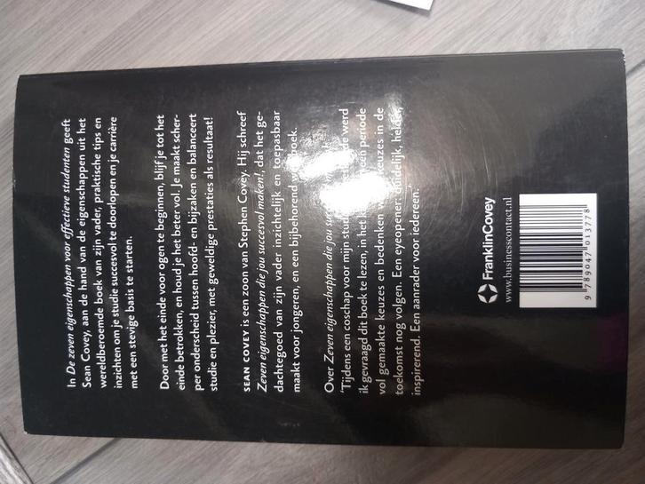 De zeven eigenschappen voor effectieve studenten, Boeken, Psychologie, Zo goed als nieuw, Ophalen of Verzenden