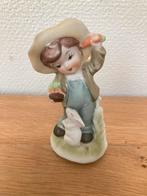 Menneke met haasje, vrolijk, Verzamelen, Beelden en Beeldjes, Ophalen of Verzenden, Zo goed als nieuw, Hummel