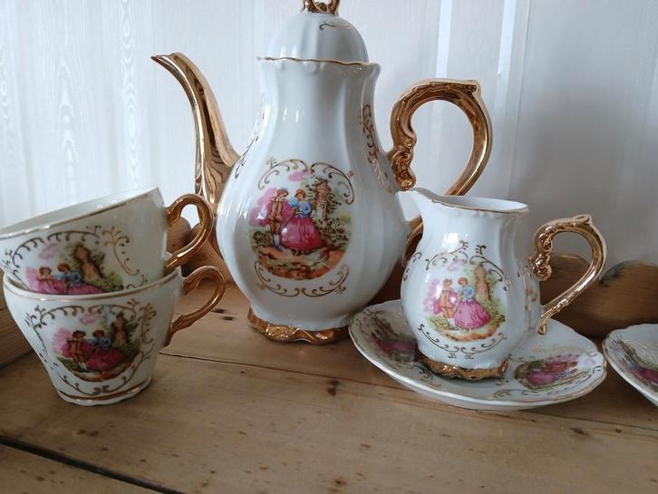 Theeservies 6 delig Versailles, Antiek en Kunst, Antiek | Servies compleet, Ophalen