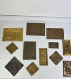 Set koperen wandbordjes, Antiek en Kunst, Ophalen of Verzenden