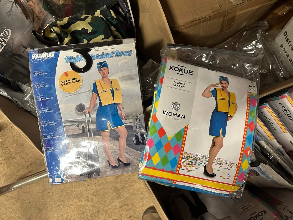 Stewardessen Jurk Carnaval  L/XL, Maat 38/40 (M), Carnaval, Nieuw, Ophalen of Verzenden