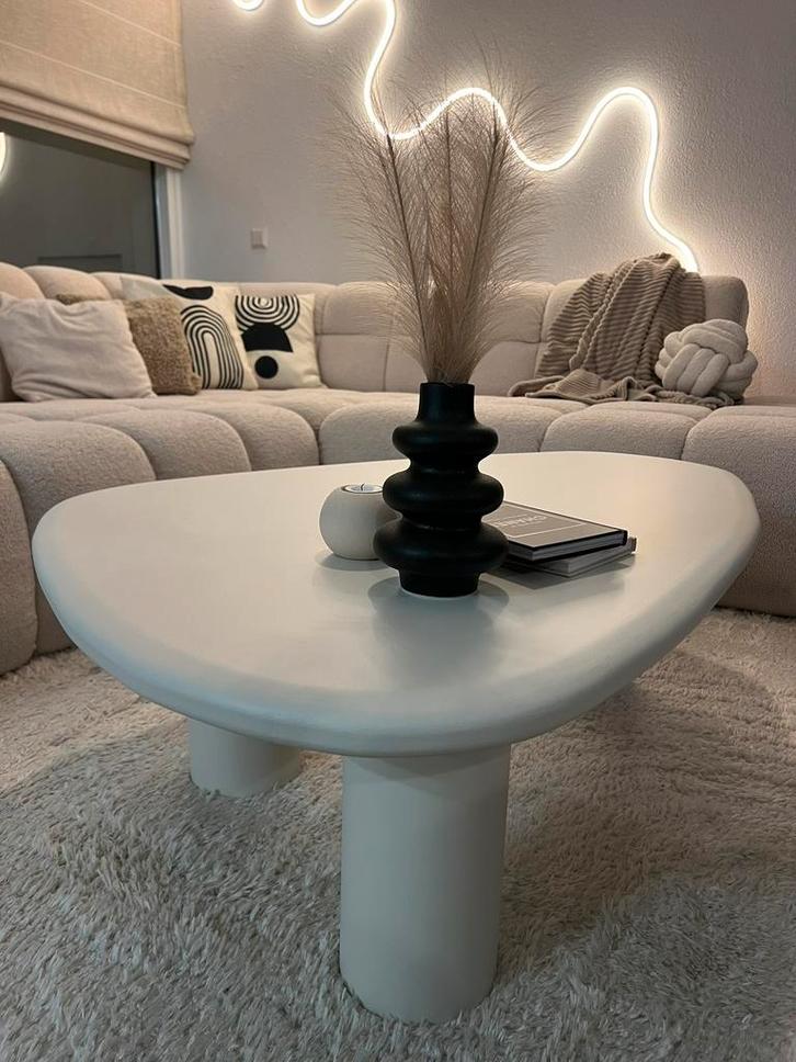 Organische salontafel, japandi, Huis en Inrichting, Tafels | Salontafels, Nieuw, Minder dan 50 cm, 50 tot 100 cm, 100 tot 150 cm