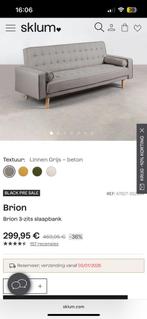 SKLUM Slaapbank, Huis en Inrichting, Ophalen, Gebruikt, Tweepersoons, Grijs