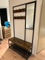 Kapstok voor hal met spiegel, Wandkapstok, Ophalen of Verzenden, Zo goed als nieuw, Minder dan 100 cm