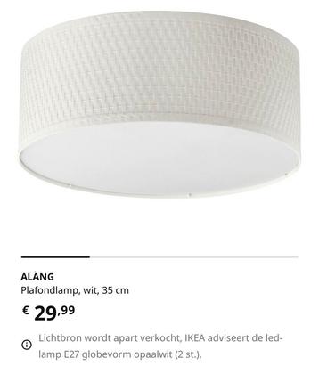 Alang plafondlamp wit ø35 cm nieuw in doos beschikbaar voor biedingen