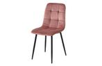 Eetkamerstoel roze velours/velvet, Ophalen, Overige kleuren, Romantisch, Zo goed als nieuw