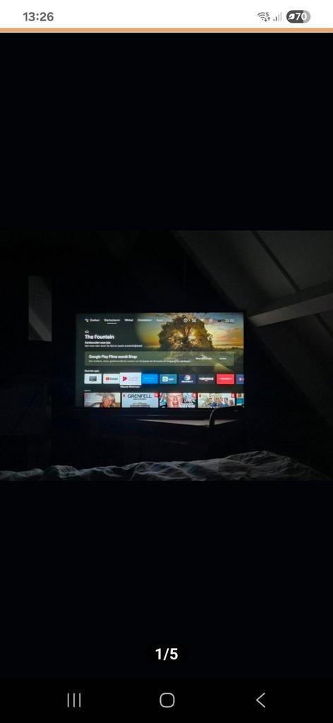 Hitachi 43HAK6150 Ultra HD 4K Android TV (43 inch / 109 cm)., Audio, Tv en Foto, Televisies, Zo goed als nieuw, LED, 100 cm of meer
