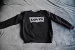 Levi's zwarte sweater met grijze logoprint, maat 140, Kinderen en Baby's, Trui of Vest, Jongen of Meisje, Ophalen of Verzenden