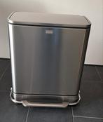 Simplehuman afvalbak duo Lees beschrijving voor meer info, Ophalen, Gebruikt, 40 liter of meer, Rvs