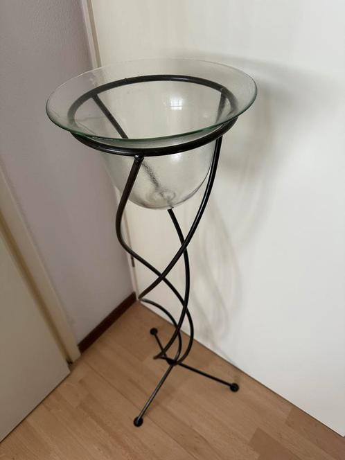 Stolp op standaard H 101 cm glazen stolp diam 29 x H21, Huis en Inrichting, Woonaccessoires | Stolpen, Zo goed als nieuw, Ophalen