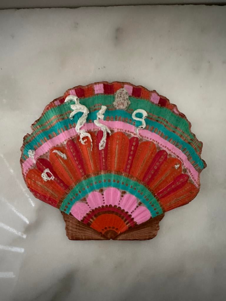 Handbeschilderde schelp, Ophalen of Verzenden, Nieuw