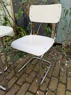 Buisframe eethoek, koffiehoek Auping zeldzaam set, Gebruikt, Twee, Wit, Hout