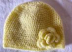 Zacht geel mutsje voor kleine baby's, Kinderen en Baby's, Babykleding | Mutsen, Sjaals en Wanten, Maat 50, Meisje, Nieuw, Ophalen of Verzenden