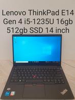 Nieuw zonder doos: Lenovo ThinkPad E14 Gen 4 i5-1235U 16gb, Computers en Software, Windows Laptops, Met videokaart, Qwerty, Nieuw