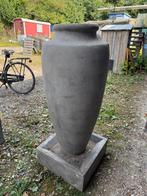 Betonlook fontein - 130 cm hoog, Ophalen, Kunststof, Gebruikt, Fontein