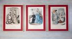 La mode Illustrée, Franse prent, mode-illustratie, set van 3, Verzenden, Voor 1940