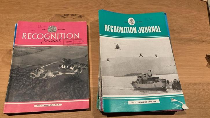Recognition Journal – originele exemplaren (1965–1966 & 1973, Boeken, Oorlog en Militair, Gelezen, Algemeen, 1945 tot heden, Ophalen