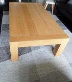 Salontafel in eiken van massief materiaal 140 x 80 cm, Ophalen, 100 tot 150 cm, Eikenhout, 50 tot 100 cm
