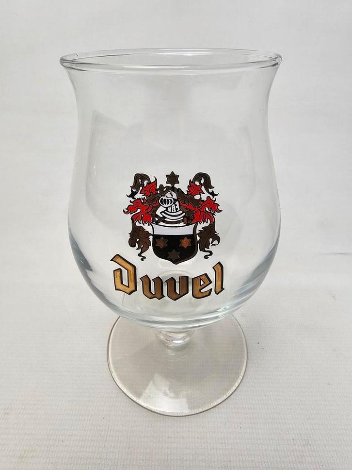 # Duvel Bierglas met Wapenschild - Origineel Glas, Verzamelen, Glas en Borrelglaasjes, Zo goed als nieuw, Bierglas, Ophalen of Verzenden