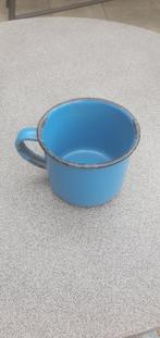 emaille bekers groen en blauw, Ophalen of Verzenden