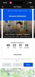 2x Rear GA Harry styles 20 mei, Twee personen, Mei